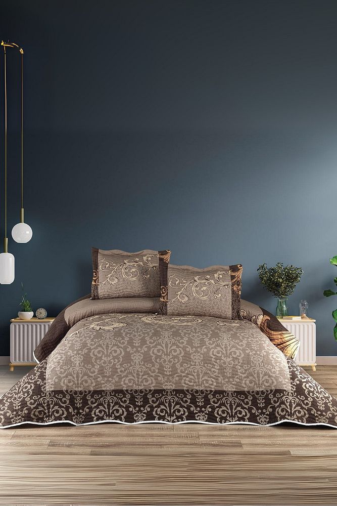 Mireya 3 Parça Çift Kişilik Yatak Örtüsü Takımı – Pike Set