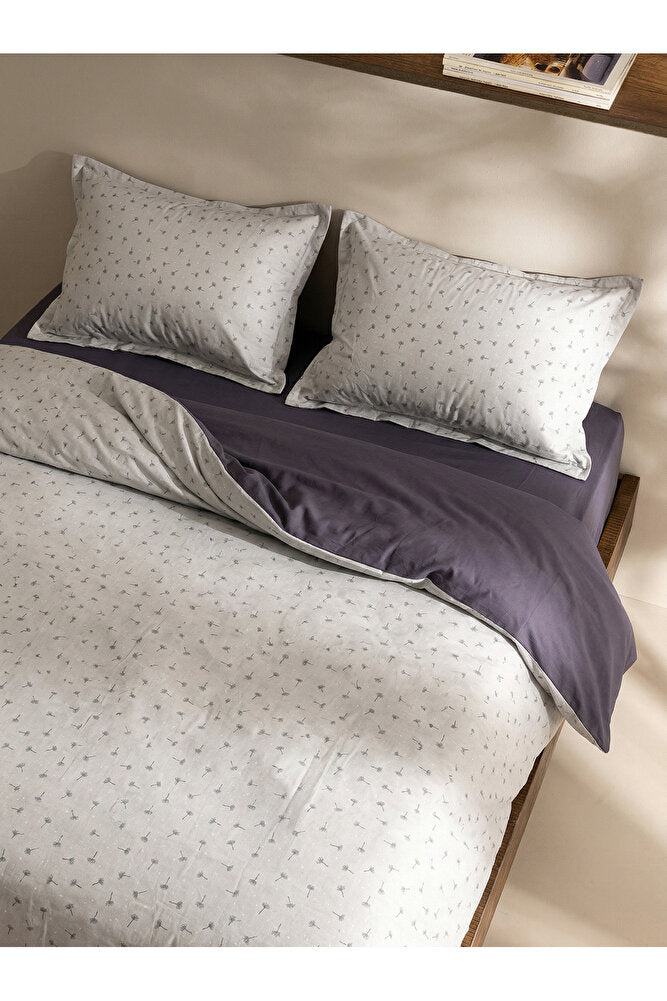 Mia %100 Pamuk Çift Kişilik Nevresim Takımı Lastikli Çarşaflı 6 Parça