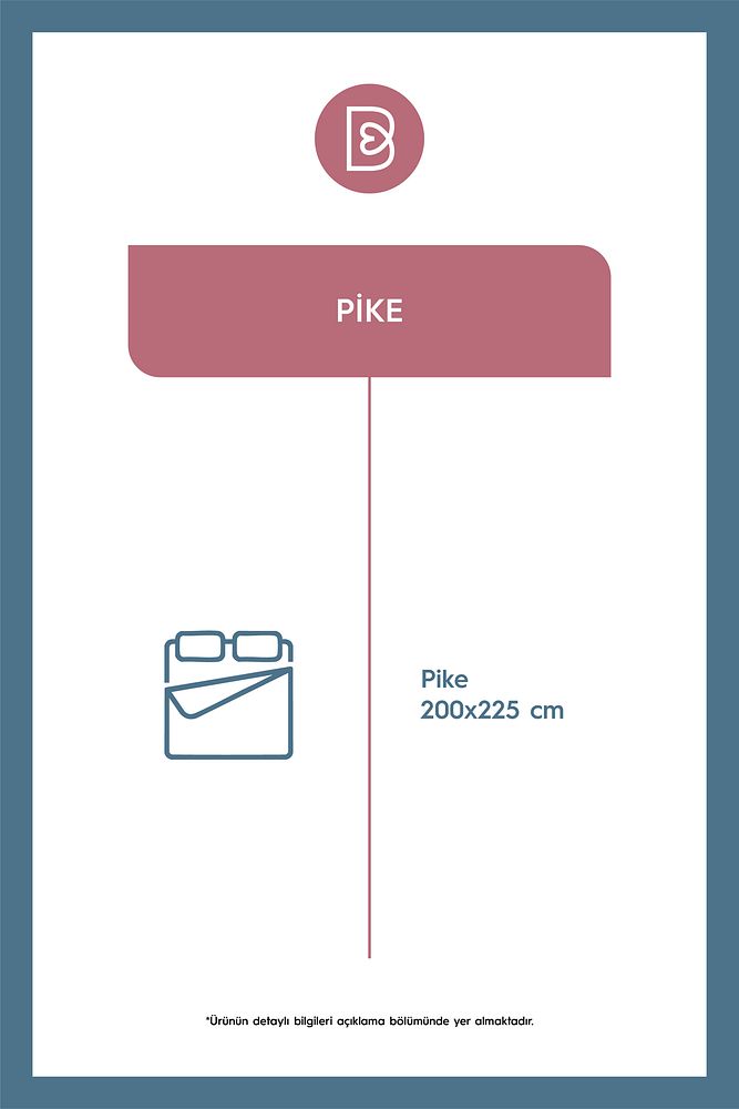Lavi Çift Kişilik %100 Pamuk Pike