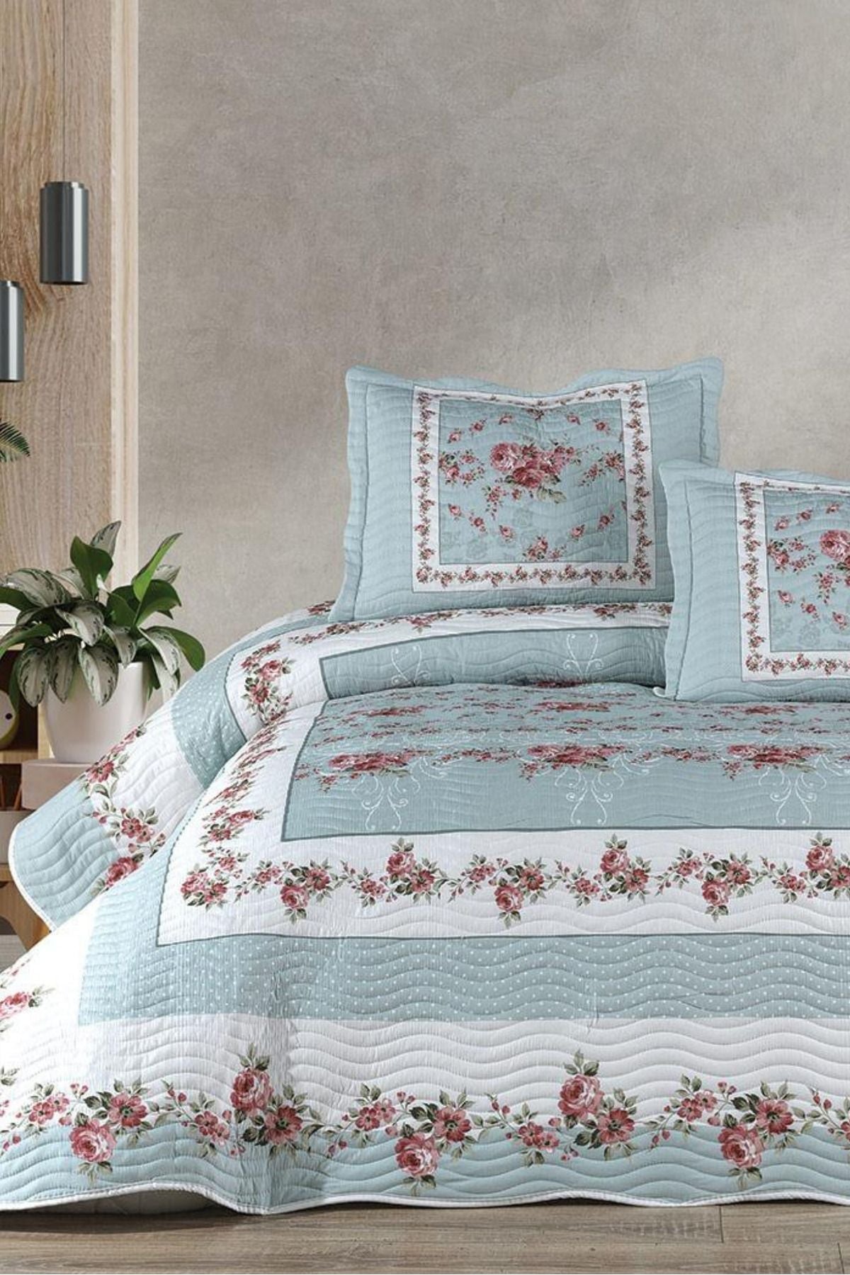 Veraluna 3 Parça Çift Kişilik Yatak Örtüsü Takımı – Pike Set