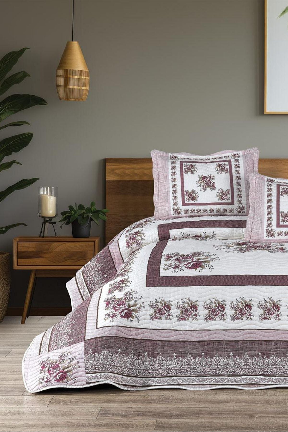 Solindra 3 Parça Çift Kişilik Yatak Örtüsü Takımı – Pike Set