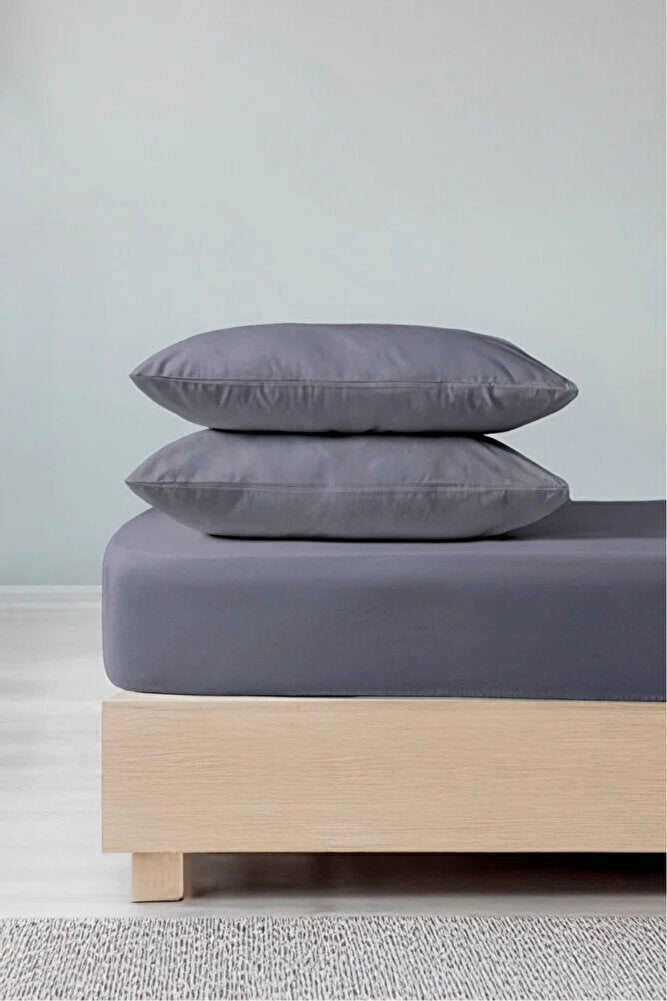 Mia %100 Pamuk Çift Kişilik Nevresim Takımı Lastikli Çarşaflı 6 Parça