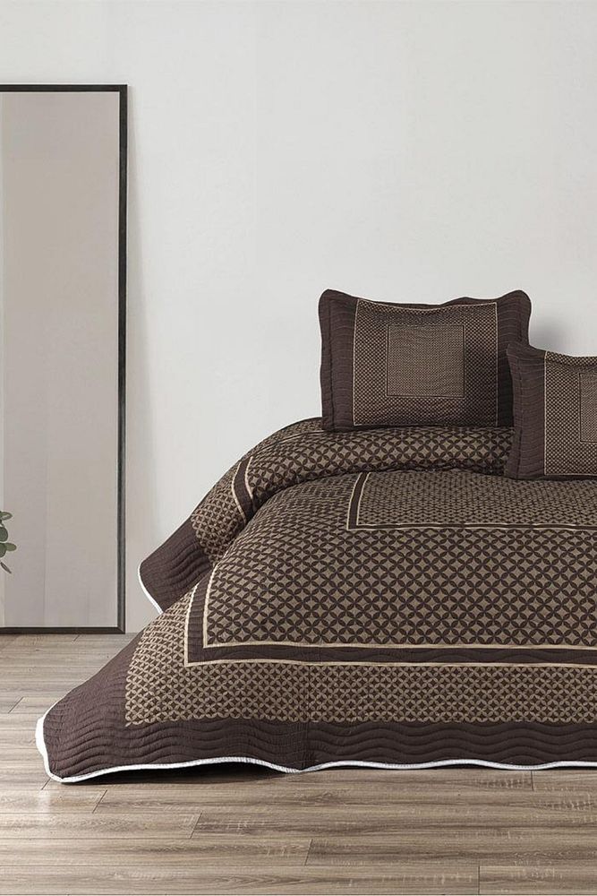 Melina 3 Parça Çift Kişilik Yatak Örtüsü Takımı – Pike Set