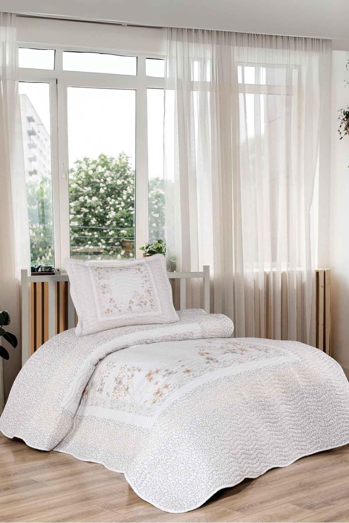 Liora Tek Kişilik 2 Parça Yatak Örtüsü Takımı - Pike set