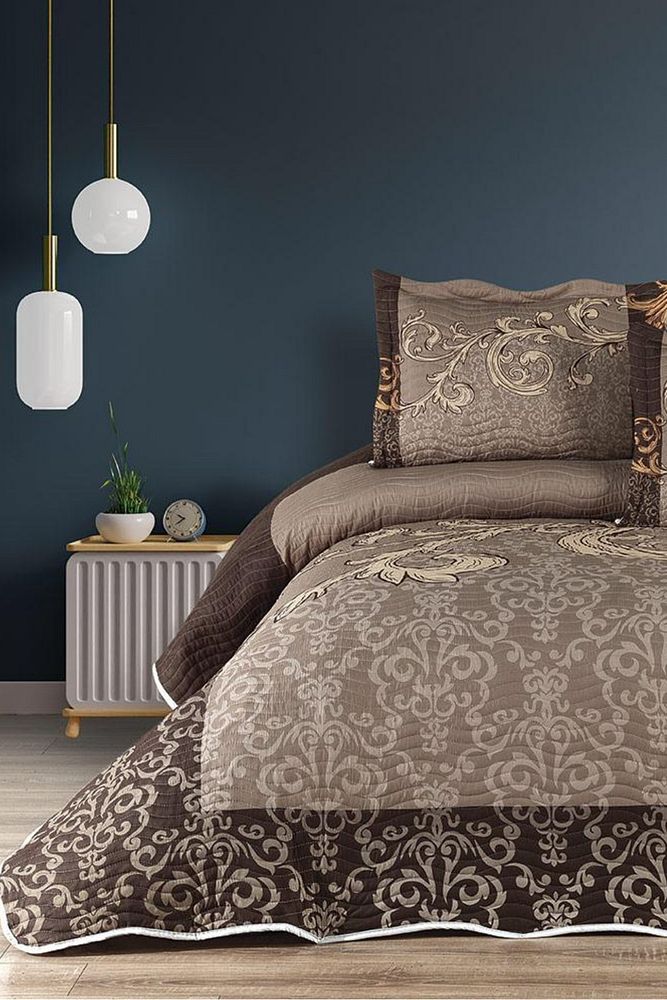 Mireya 3 Parça Çift Kişilik Yatak Örtüsü Takımı – Pike Set
