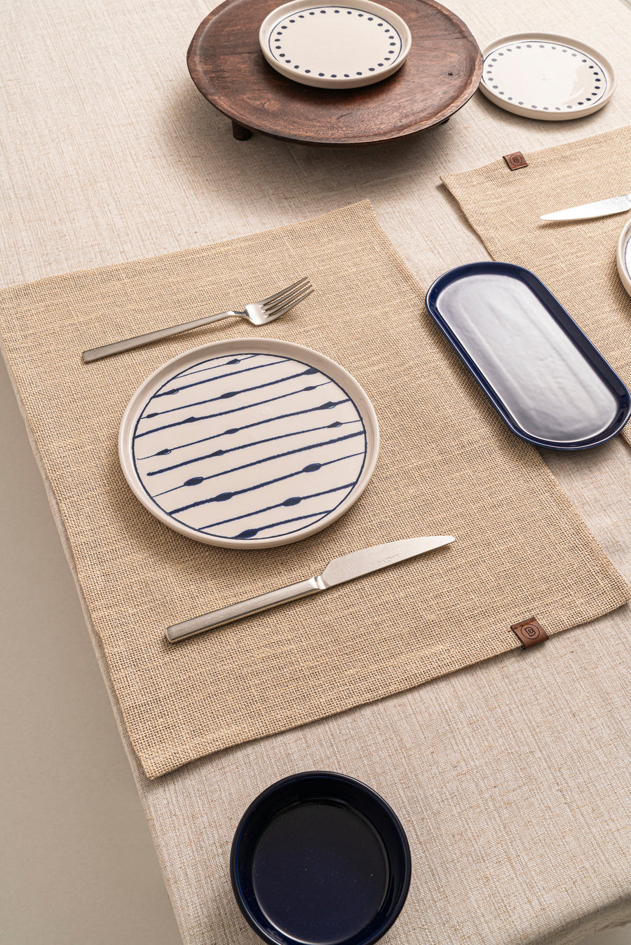 Rava Doğal Jüt Amerikan Servis 32x45 cm