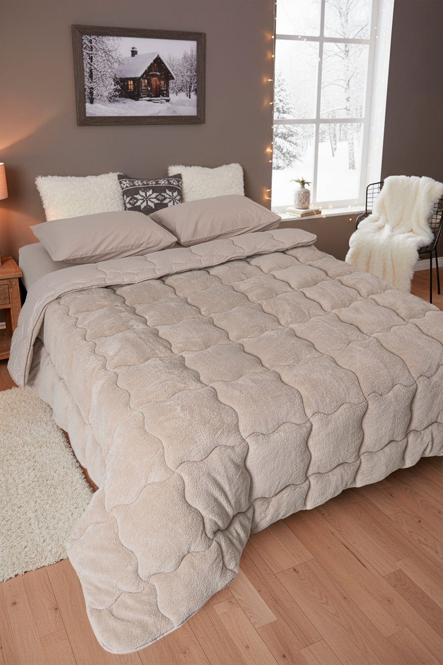 Sherpa Çift Kişilik Comforter Set