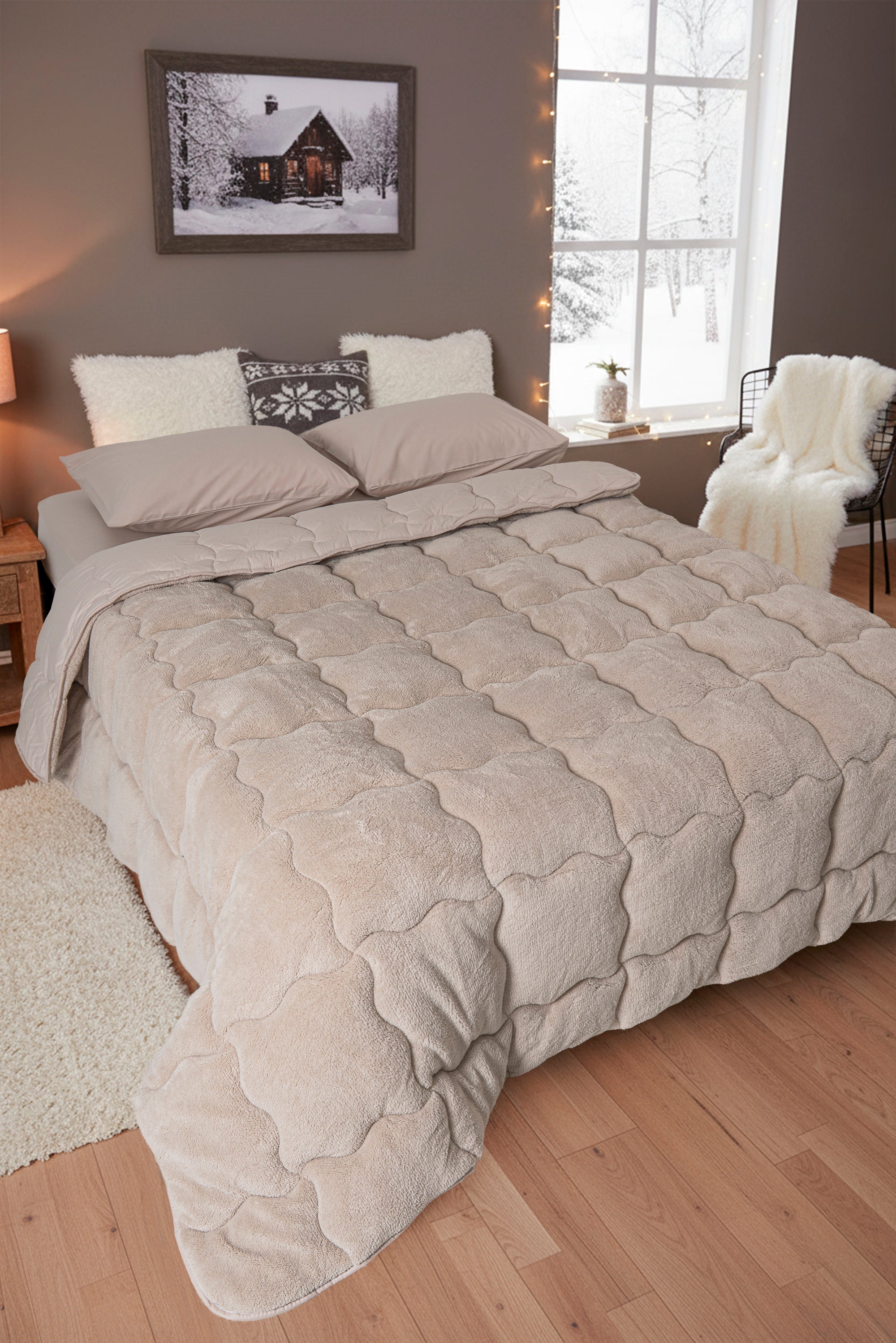 Sherpa Tek Kişilik Comforter Set