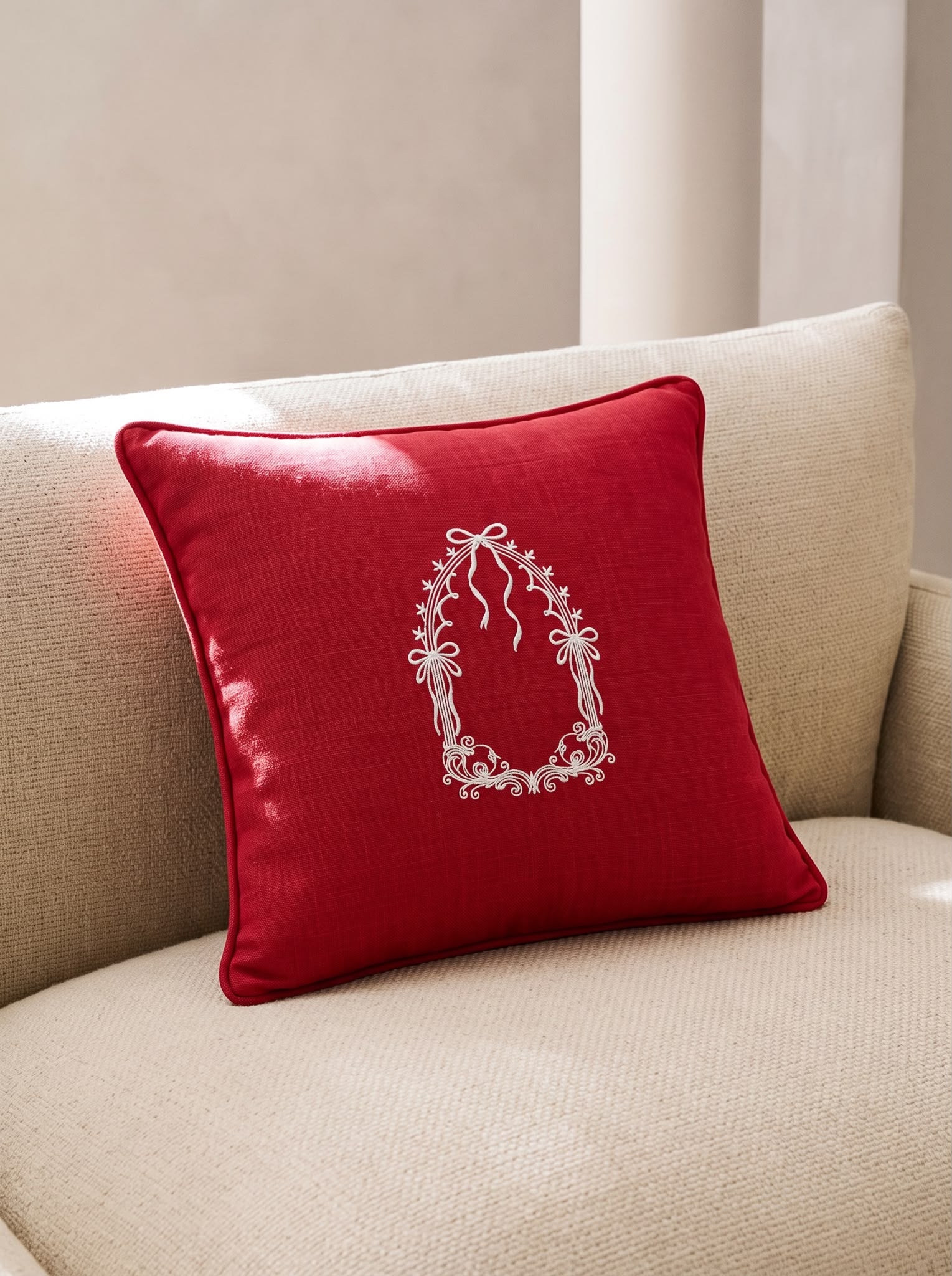Red Romance Kapı Kırlent Kılıfı