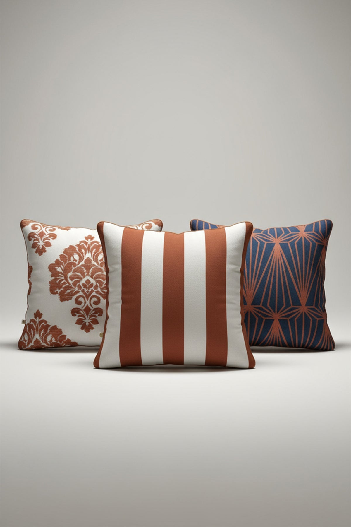 Rila Üçlü Set Kırlent Kılıfı 45x45 cm