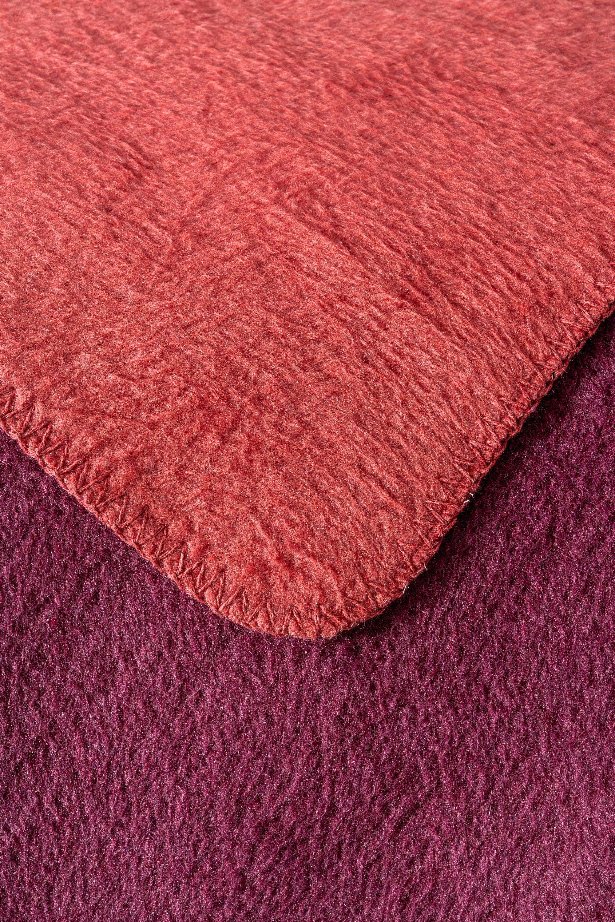 Kıvrıl Çift Taraflı Çoban Dikişli Battaniye Tek Kişilik 150x200 cm