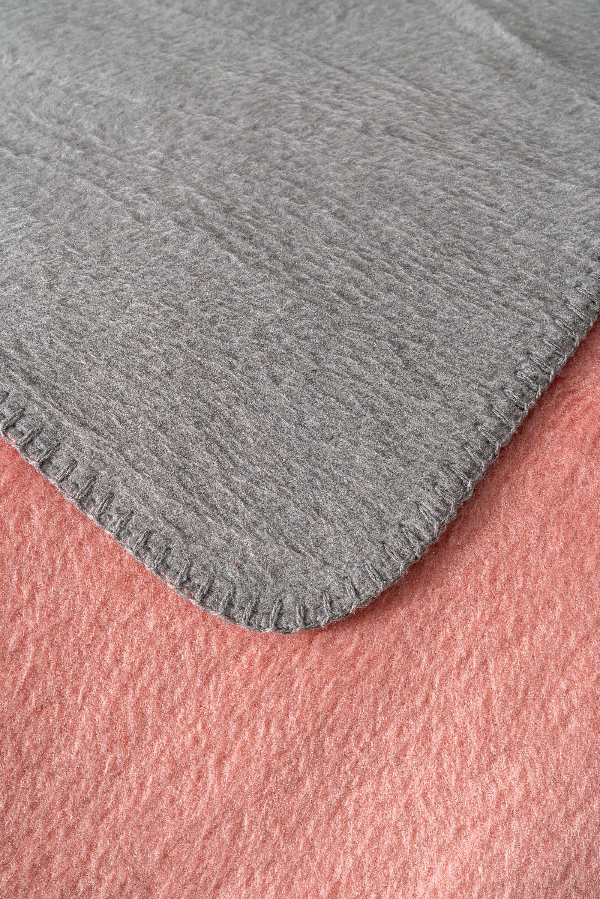 Kıvrıl Çift Taraflı Çoban Dikişli Battaniye Tek Kişilik 150x200 cm