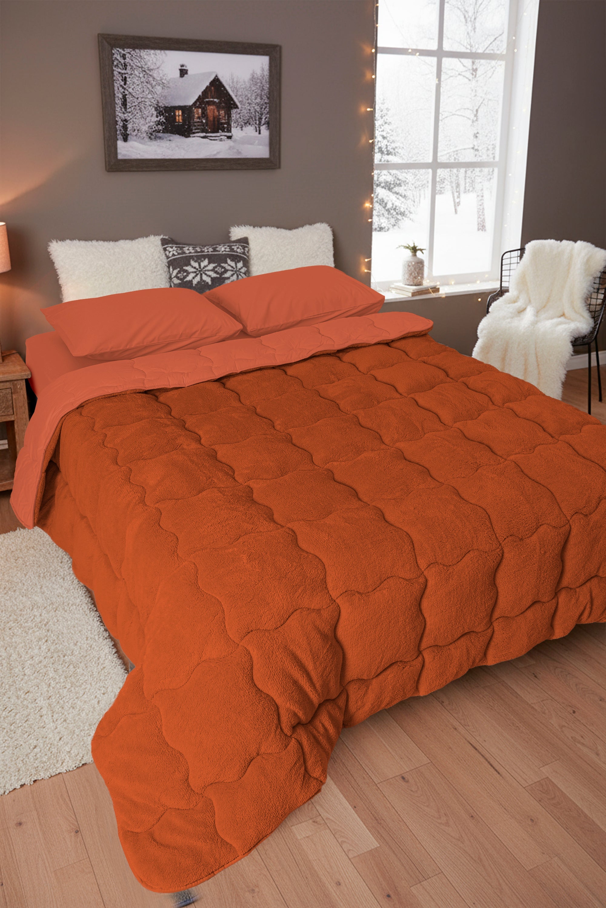 Sherpa Çift Kişilik Comforter Set